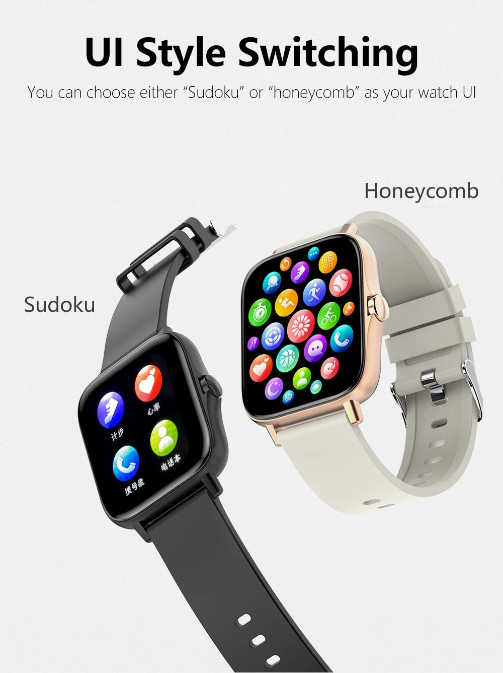 Montre connectée Bluetooth GPS – Fitness pour homme et femme