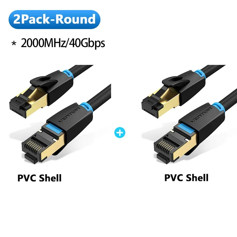 Câble Ethernet Vention Cat 8 – 40 Gbit/s RJ45