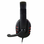 Casque audio filaire gaming avec prise jack 3,5 mm, écouteurs stéréo avec microphone pour PS4, PC et ordinateur