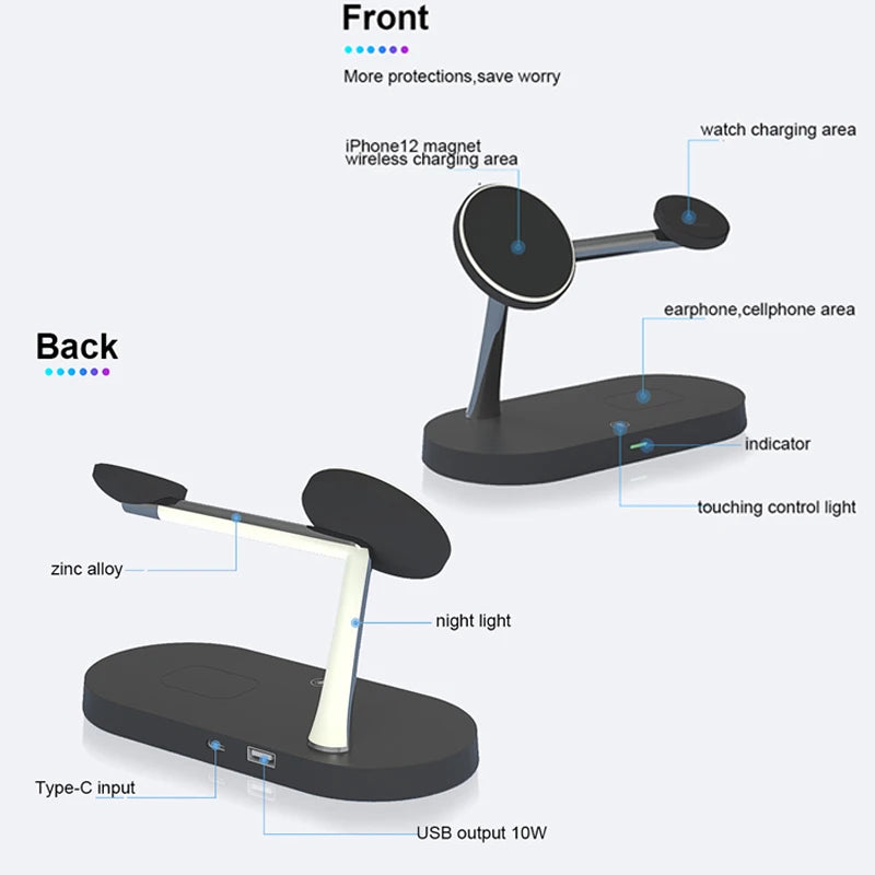 Station de charge sans fil 3-en-1 – iPhone, Apple Watch et AirPods