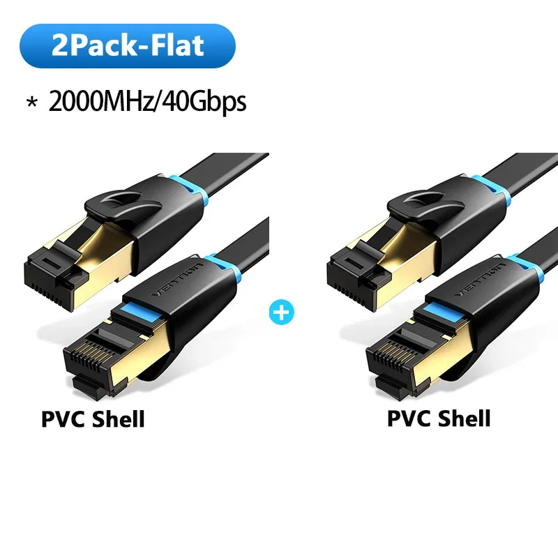 Câble Ethernet Vention Cat 8 – 40 Gbit/s RJ45