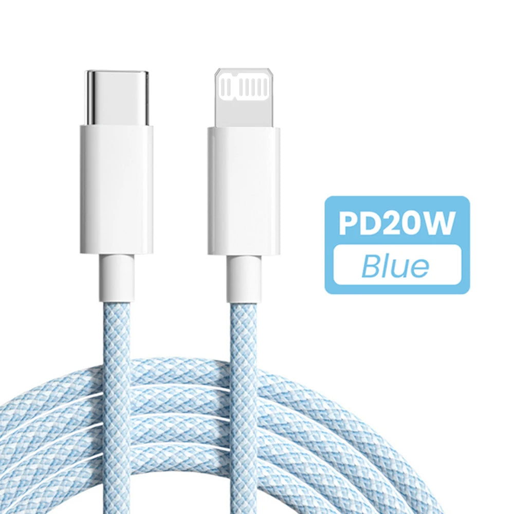 Câble USB-C vers Lightning 20W – Charge rapide PD 3A pour iPhone & iPad