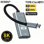 Câble USB-C vers HDMI – 8K / 4K 60 Hz pour TV, MacBook, iPhone et iPad