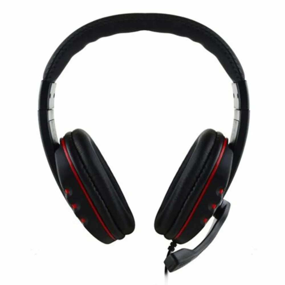 Casque audio filaire gaming avec prise jack 3,5 mm, écouteurs stéréo avec microphone pour PS4, PC et ordinateur