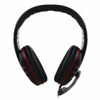 Casque audio filaire gaming avec prise jack 3,5 mm, écouteurs stéréo avec microphone pour PS4, PC et ordinateur