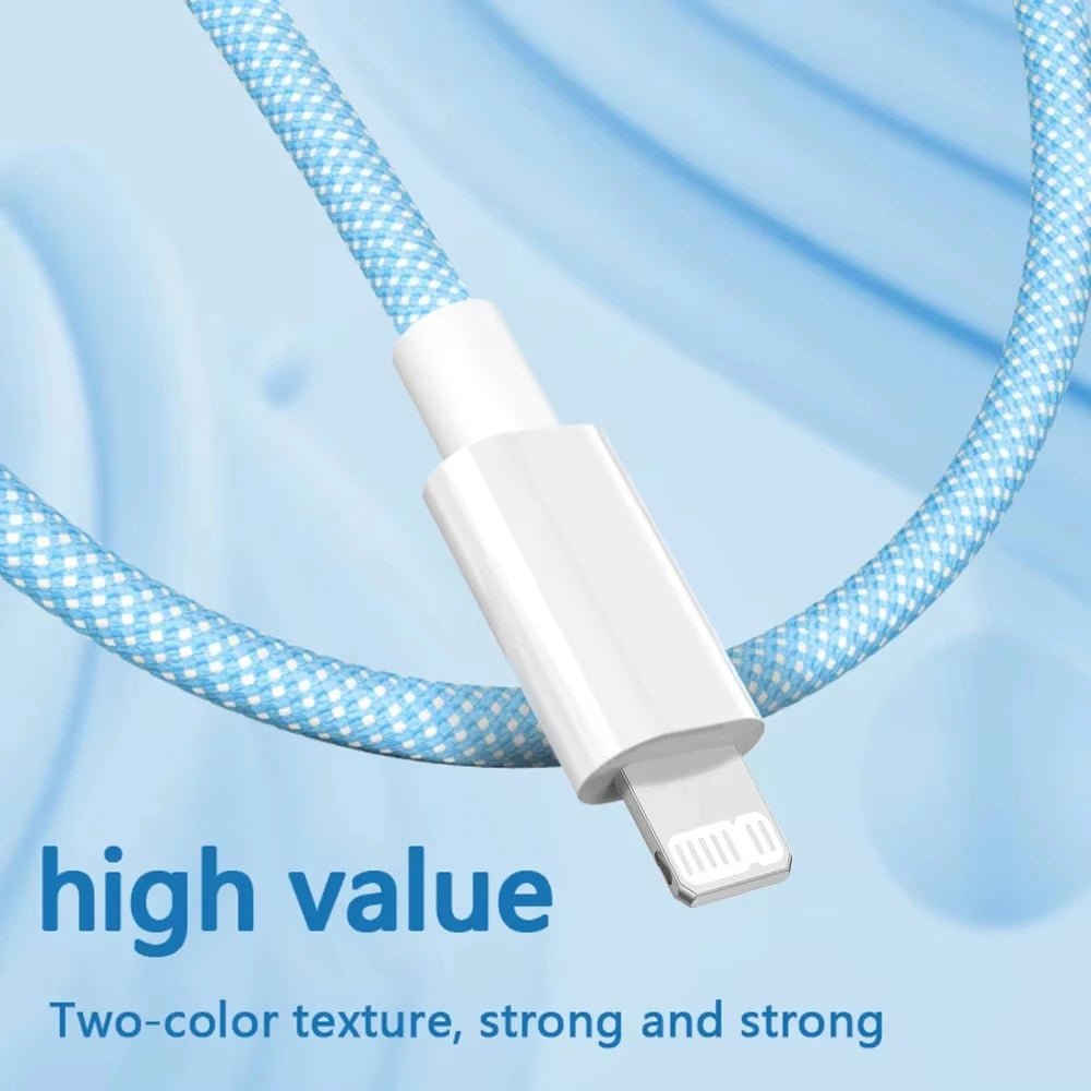 Câble USB-C vers Lightning 20W – Charge rapide PD 3A pour iPhone & iPad