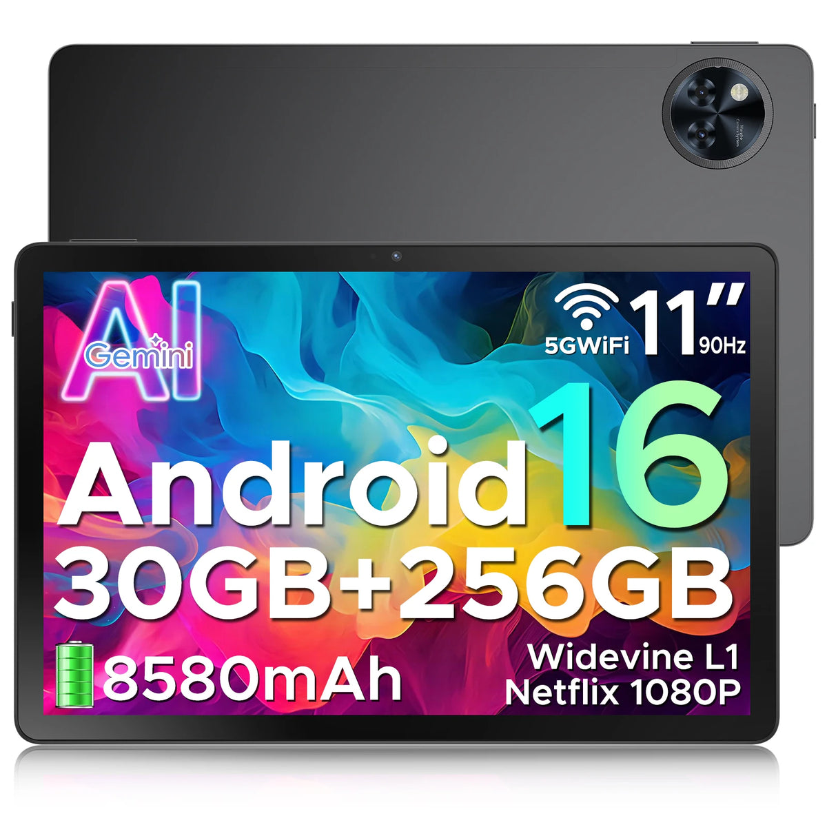 Tablette DOOGEE U11 Pro 11 pouces – Android 16, 256 Go, écran 90 Hz