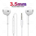 Écouteurs filaires d’origine pour Apple iPhone 17, 16, 15, 14, 13, 12, 11 et versions Pro Max, ainsi que pour iPad avec connecteurs Lightning, USB-C et jack 3,5 mm