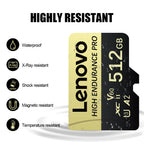 Carte Micro SD Lenovo Haute Vitesse – 64 Go, 128 Go, 256 Go et 512 Go