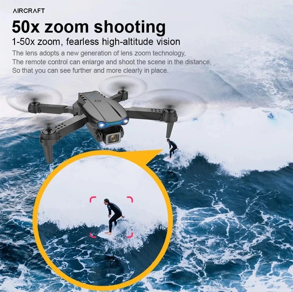Drone E99 Pro 4K FPV – Double Caméra, WiFi & Détection d’Obstacles