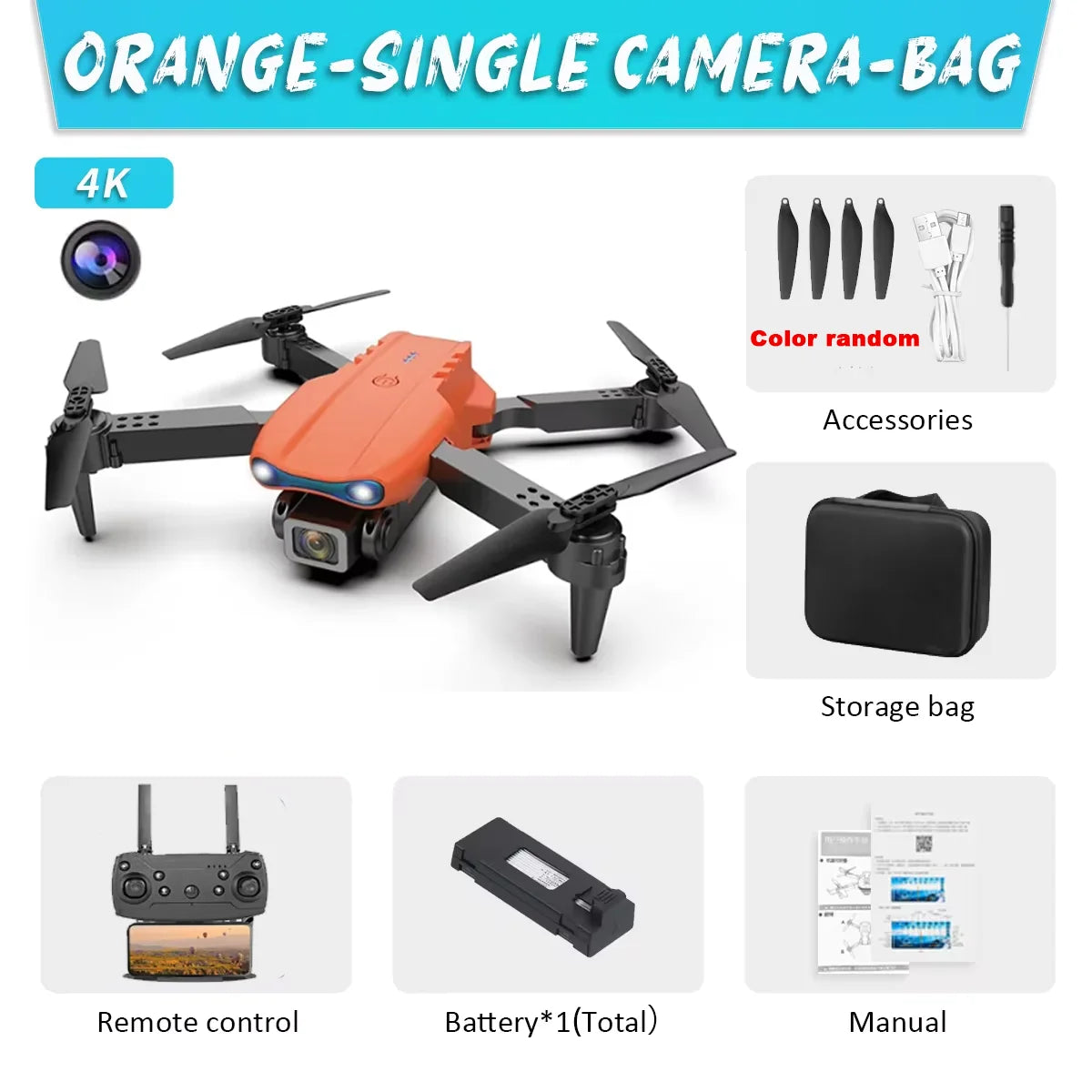 Drone E99 Pro 4K FPV – Double Caméra, WiFi & Détection d’Obstacles