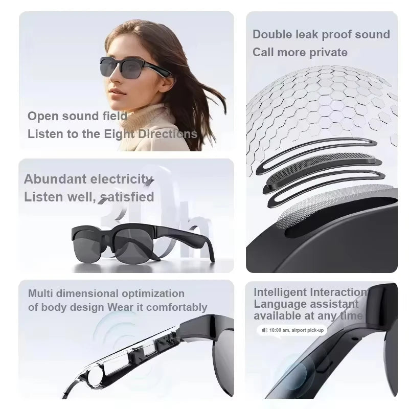Lunettes connectées Lenovo 8K 1800MP – IA, Traduction & Appels