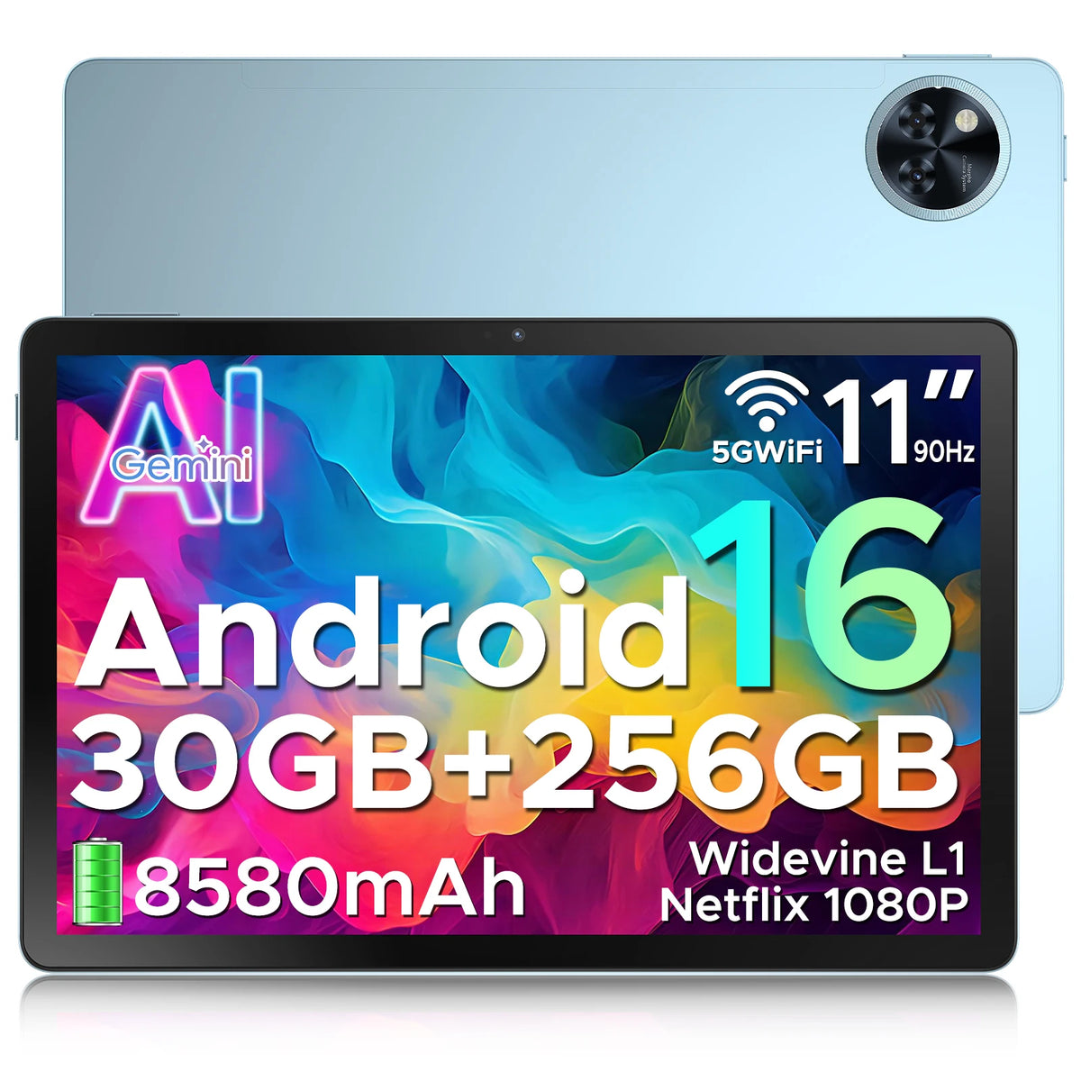 Tablette DOOGEE U11 Pro 11 pouces – Android 16, 256 Go, écran 90 Hz