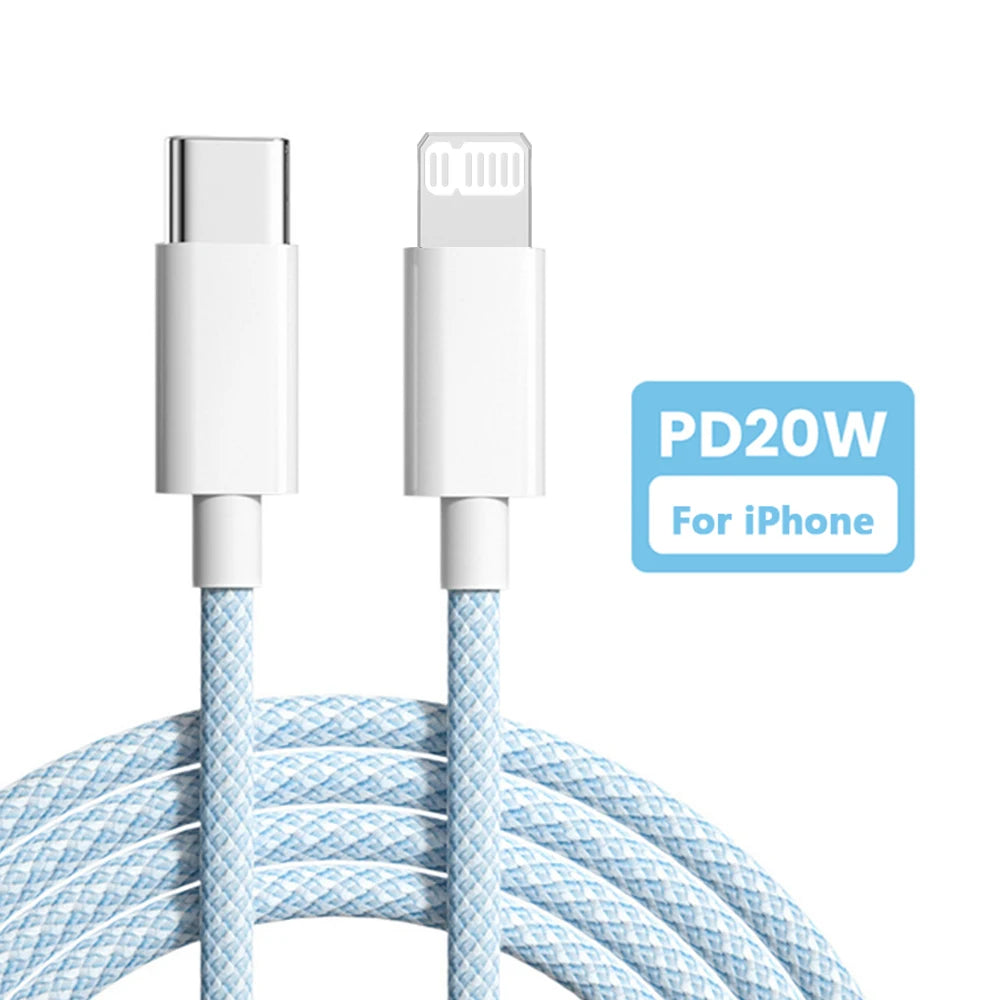 Câble USB-C vers Lightning 20W – Charge rapide PD 3A pour iPhone & iPad