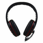 Casque audio filaire gaming avec prise jack 3,5 mm, écouteurs stéréo avec microphone pour PS4, PC et ordinateur