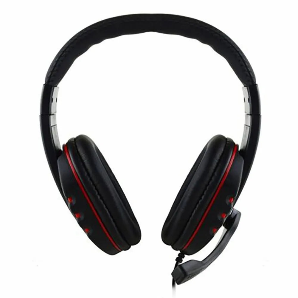Casque audio filaire gaming avec prise jack 3,5 mm, écouteurs stéréo avec microphone pour PS4, PC et ordinateur