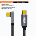Câble USB-C vers USB-C 100W – 10 Gbit/s, 4K@60Hz