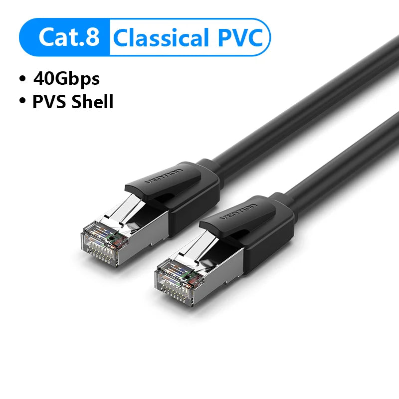 Câble Ethernet Vention Cat 8 – 40 Gbit/s RJ45