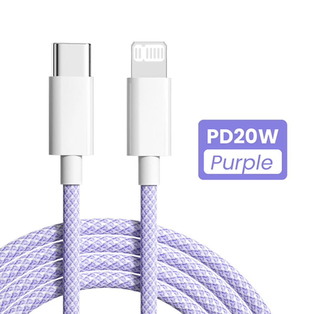 Câble USB-C vers Lightning 20W – Charge rapide PD 3A pour iPhone & iPad