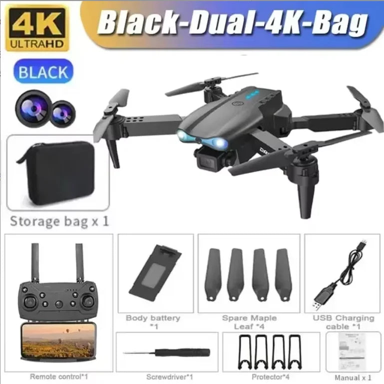 Drone E99 Pro 4K FPV – Double Caméra, WiFi & Détection d’Obstacles