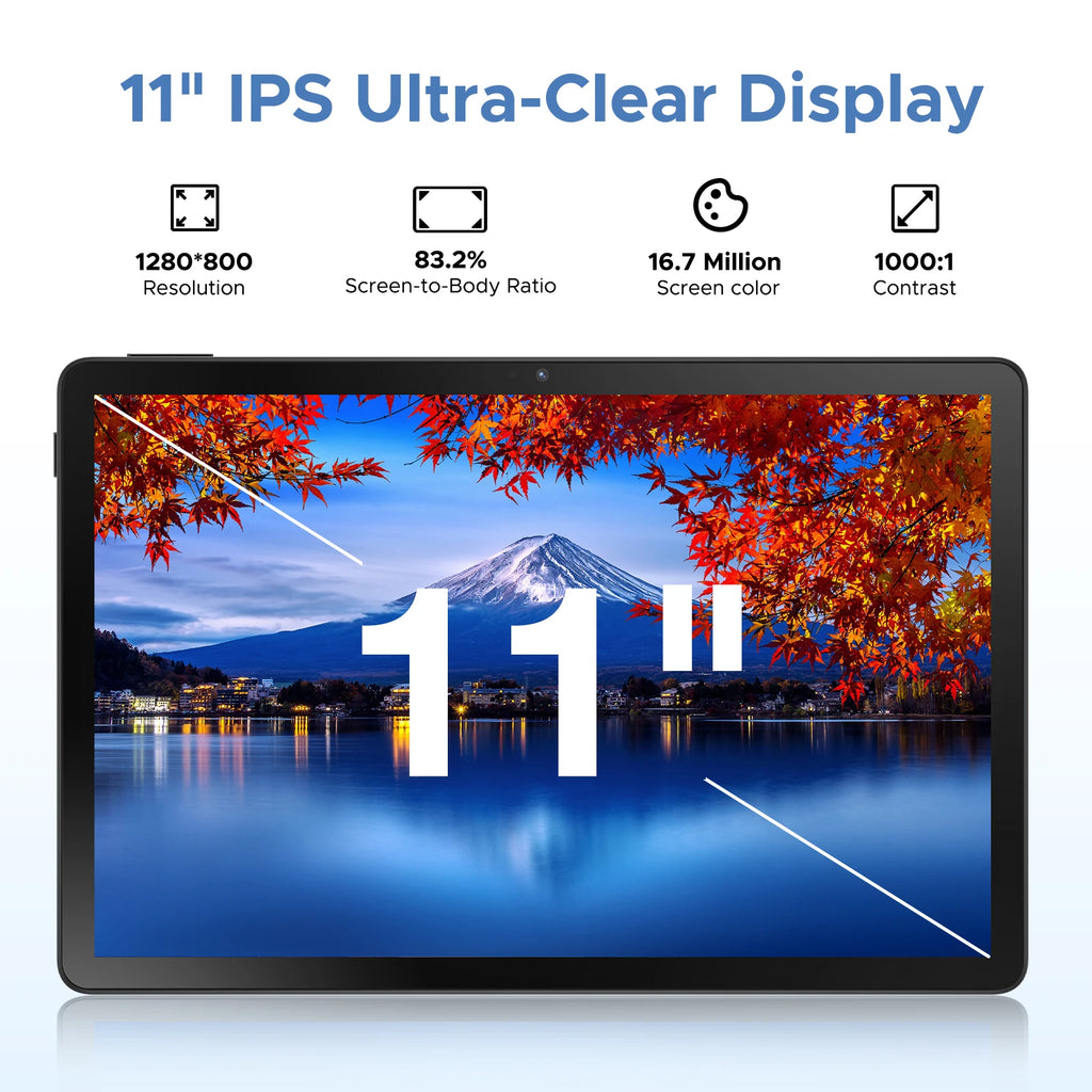 Tablette DOOGEE U11 Pro 11 pouces – Android 16, 256 Go, écran 90 Hz