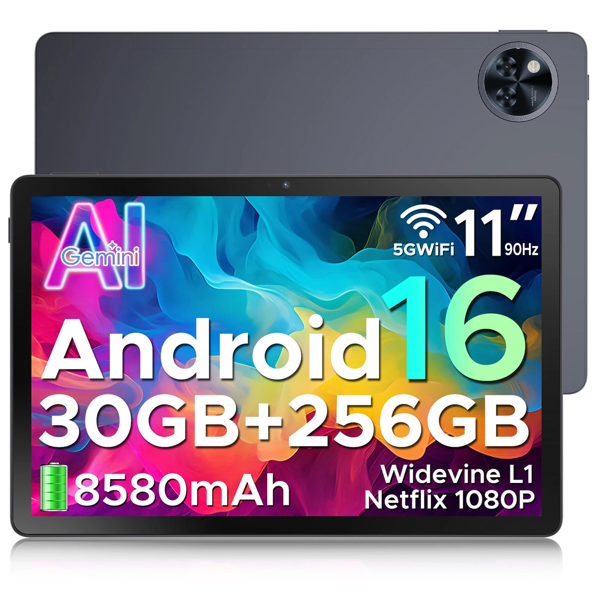 Tablette DOOGEE U11 Pro 11 pouces – Android 16, 256 Go, écran 90 Hz