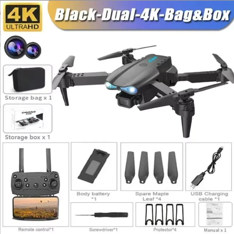 Drone E99 Pro 4K FPV – Double Caméra, WiFi & Détection d’Obstacles