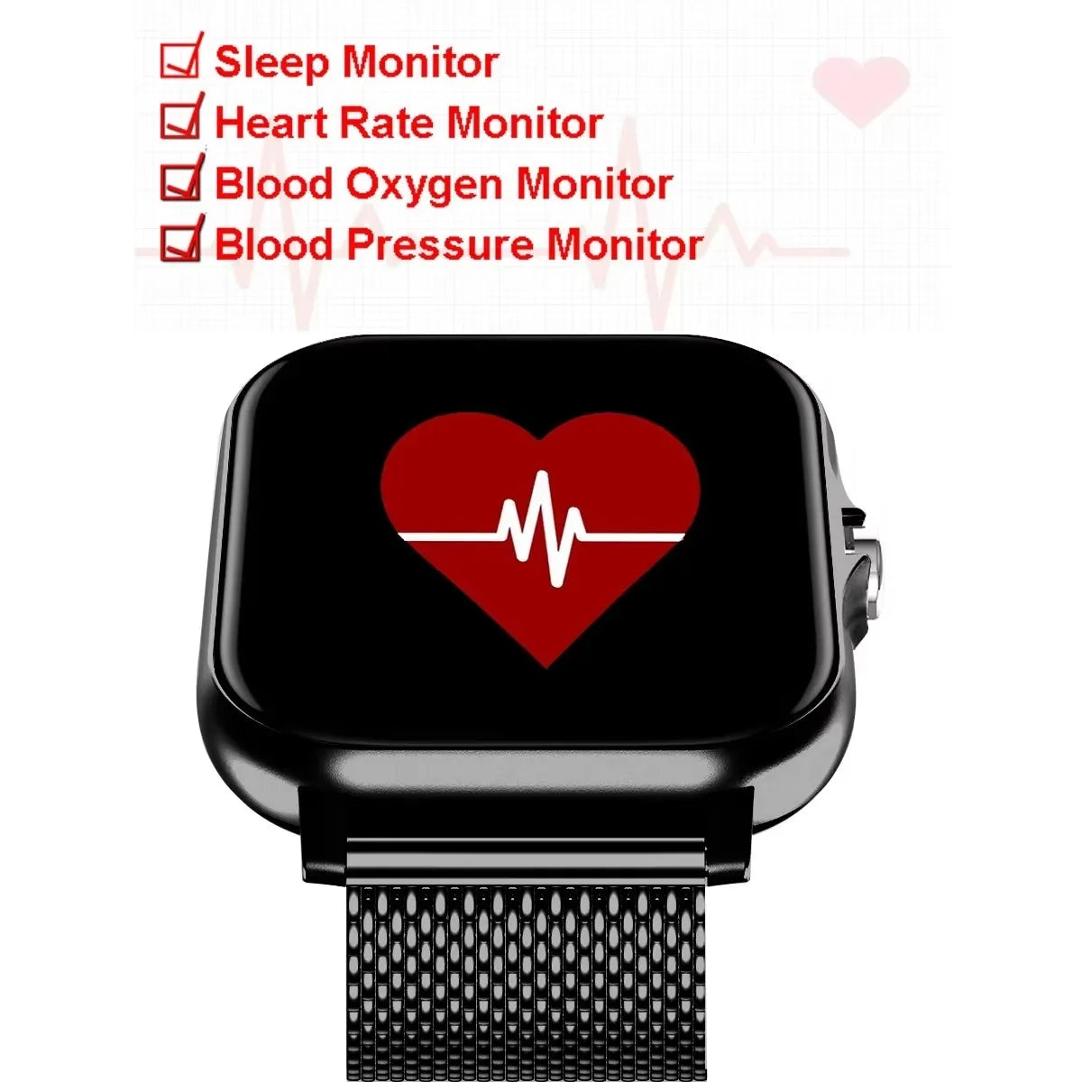Montre connectée Bluetooth GPS – Fitness pour homme et femme