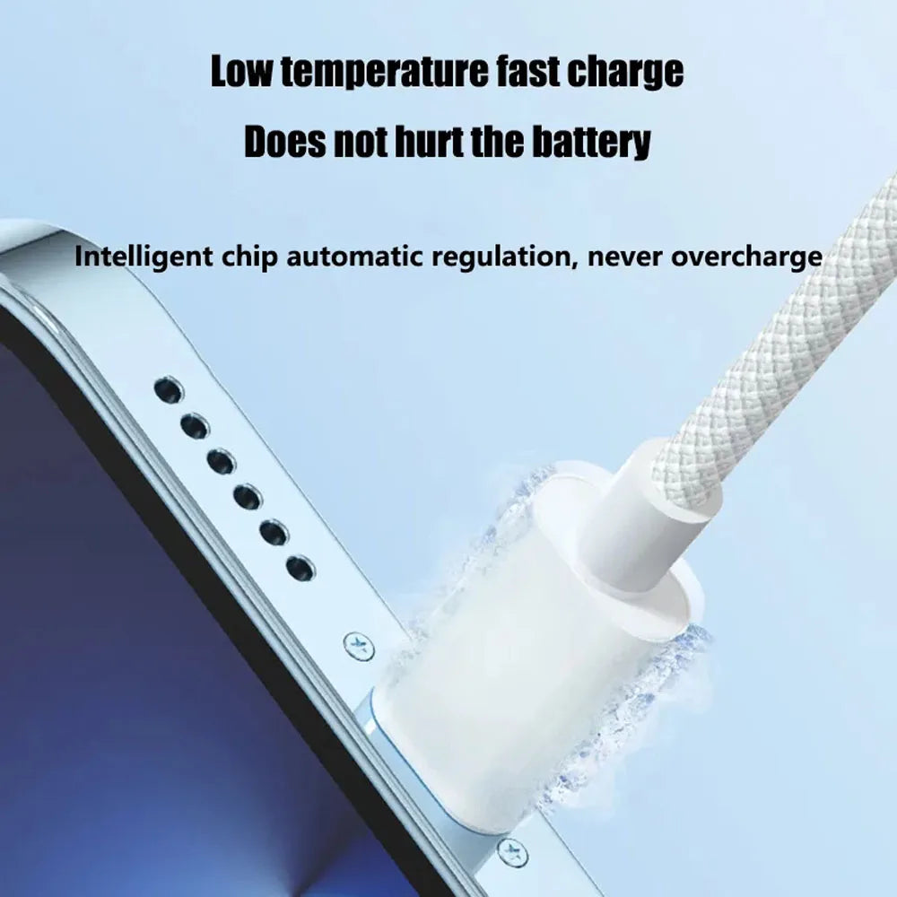 Câble USB-C vers Lightning 20W – Charge rapide PD 3A pour iPhone & iPad