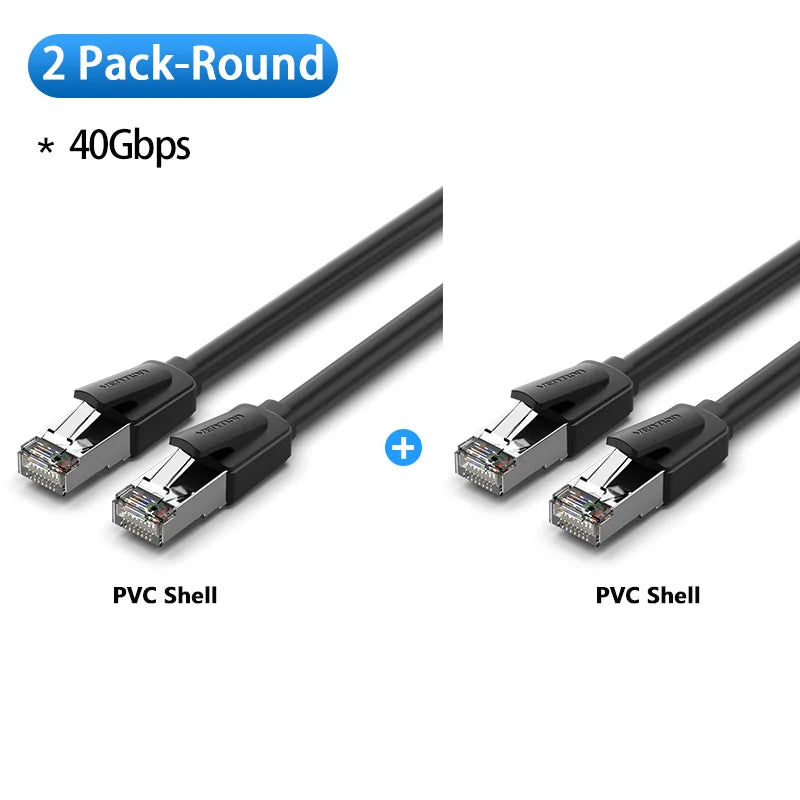Câble Ethernet Vention Cat 8 – 40 Gbit/s RJ45