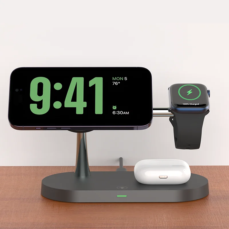 Station de charge sans fil 3-en-1 – iPhone, Apple Watch et AirPods