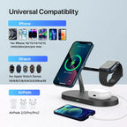Station de charge sans fil 3-en-1 – iPhone, Apple Watch et AirPods