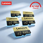 Carte Micro SD Lenovo Haute Vitesse – 64 Go, 128 Go, 256 Go et 512 Go